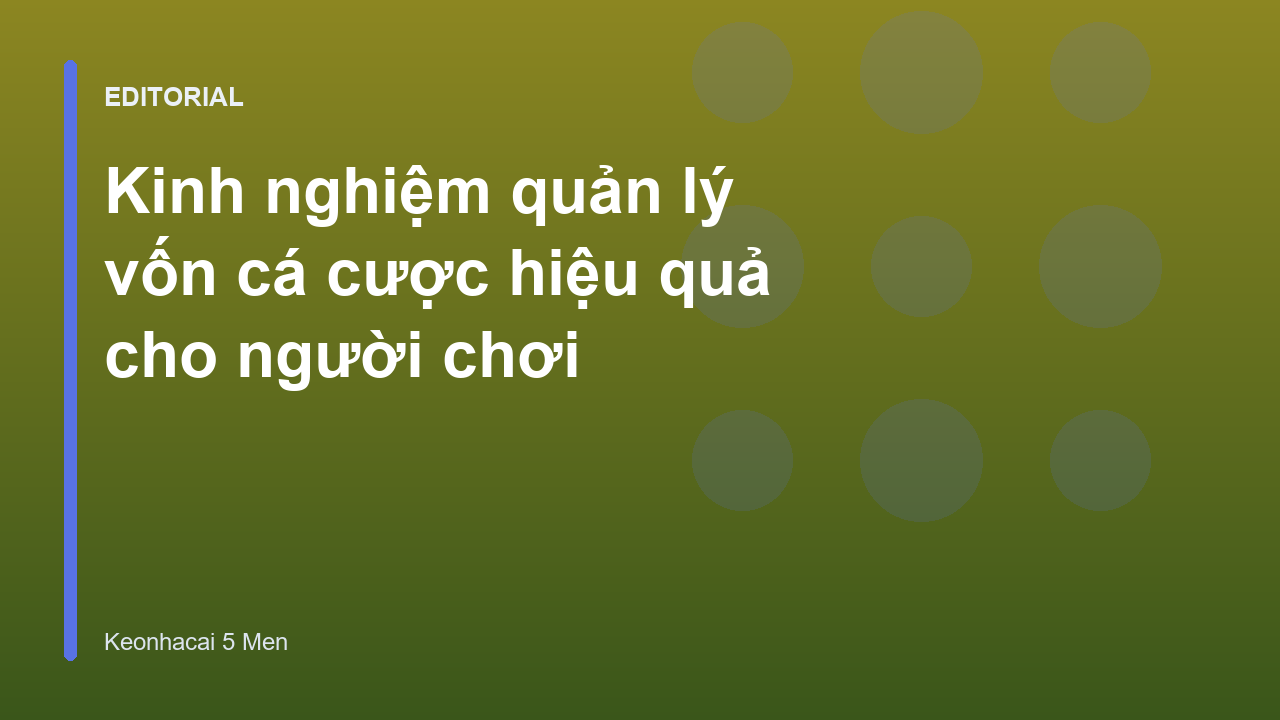 Biểu đồ quản lý vốn cá cược hiệu quả